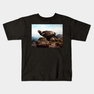 Aquila chrysaetos by Ferdinand von Wright Kids T-Shirt